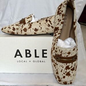 ABLE Diane Loafers: Pony Haircalf size 8.5 new in box